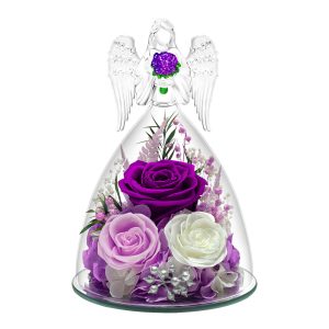 forever flower in glass angel 11