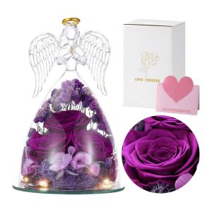 forever flower in glass angel 3