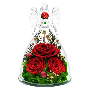 forever flower in glass angel 8